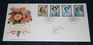 Royal Mail Ersttagsbrief "Queen Mother 90. Geburtstag" 1990 Büro Stornierung - Bild 1 von 4