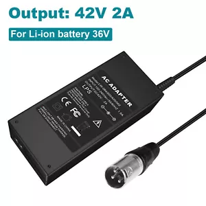 Batterie Ladegerät 42V für Akku 36V 10Ah Lithium Ionen E-Bike Wiederaufladbar DE - Bild 1 von 12