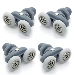 Shower Door Rollers Runners Wheels 20, 22, 23,or 25mm diameter, Pack of 4, L006 - Picture 1 of 31