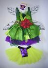 Ladies Green Forest Pixie Costume Woodland Elf Nymph Fairy Fancy Dress Uk 8