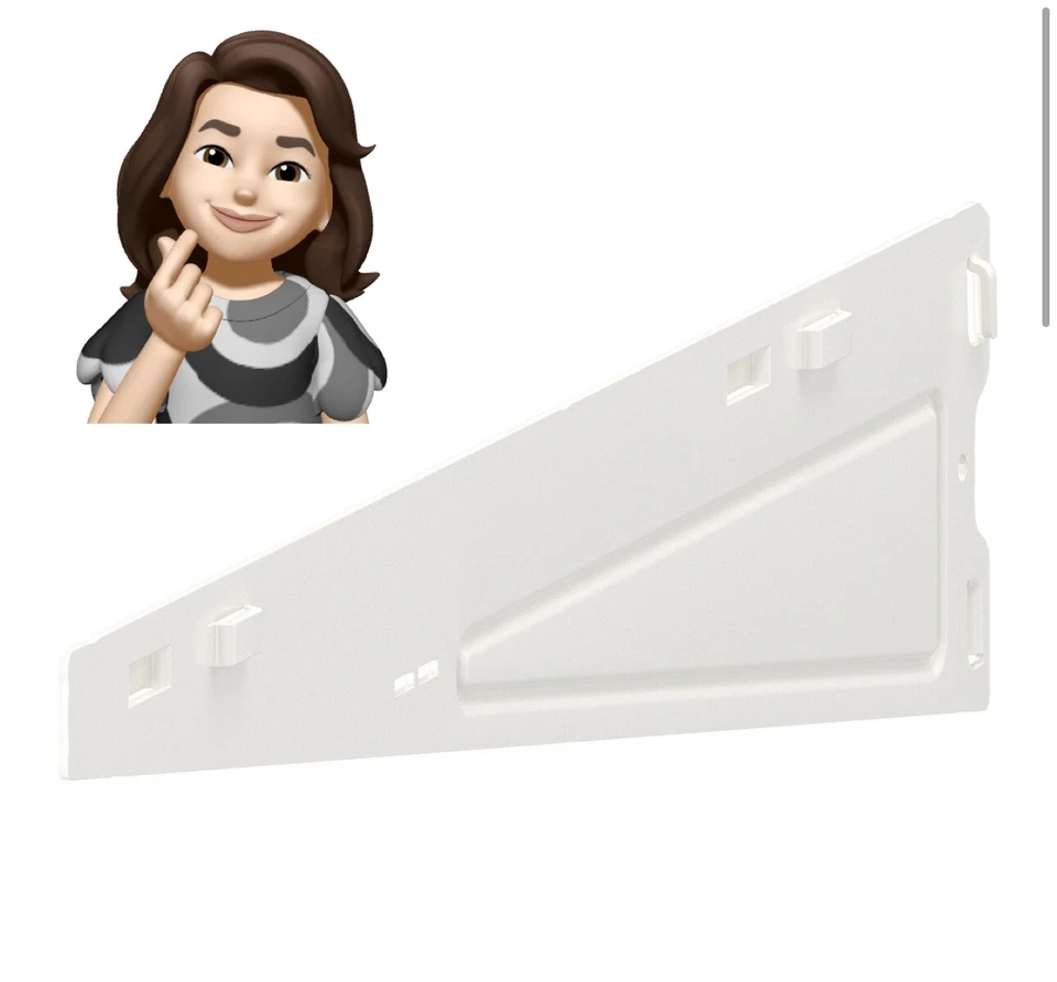 1 X- Ikea BOAXEL Bracket for Shelf, Steel, White 15 ¾" 604.487.33 - NEW - Image 1 of 1