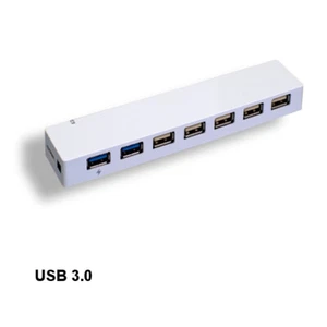 Kentek Super Speed USB 2.0/3.0 7-Port Hub 5Gbps w/ Extra Ports for PC Mac Laptop - Picture 1 of 1