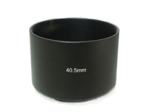 40.5mm Black Metal 35mm Long Screw in Lens Hood 40.5mm Thread - UK SELLER
