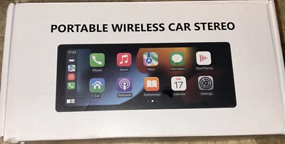 NIB New Portable Wireless Car Stereo Android Auto Screen Mirroring 12v~24v - Image 1 of 3