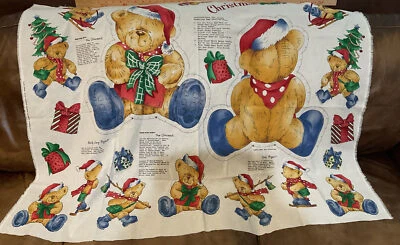 Panel de tela artesanal de Navidad DYI de colección adornos de árbol de peluche y oso de peluche Foto 1 de 4