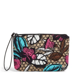 New Vera Bradley Large Wristlet Canyon Road Leather Strap - Picture 1 of 4
