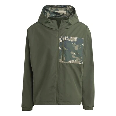 Chaqueta cortavientos Adidas Originals para hombre camuflada (pequeña, verde sombra) $110 Foto 1 de 4