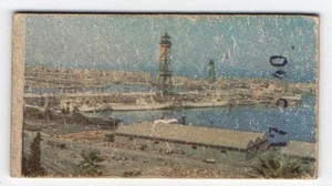 Spanish Weighing Weight Machine Card Davi & Cia Barcelona Harbour View  - Picture 1 of 2