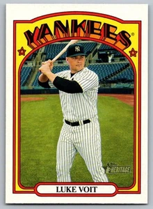 2021 Topps Heritage Red Luke Voit New York Yankees #274 - Picture 1 of 2