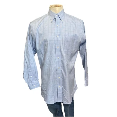 Xadrez Jos A Banks Travelers Collection azul príncipe de Gales 16,5-34 ajuste sob medida - Imagem 1 de 4