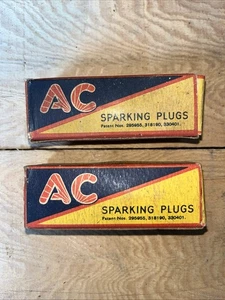 AC Sparking Plugs Empty Boxes X2 - Picture 1 of 1