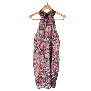Marc New York : NEW Watercolor Halter Bow Neck Sheath Dress Floral : Size 12 - Picture 1 of 12