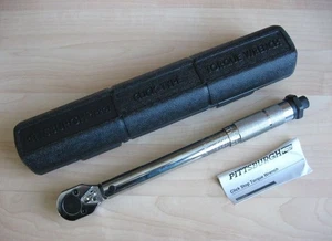 NEW 1/4" Click Torque Wrench 20-200 in-lbs 35-220 cm-kgs Ratcheting & Reversible - Picture 1 of 4