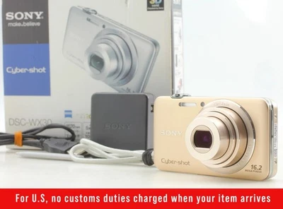 * Английский OK * Sony Cybershot DSC-WX30 золото 16,2 MP компактный цифровой камеры Японии - Изображение 1 из 4