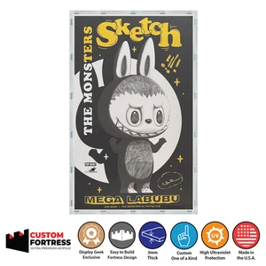 Individueller Acryl Hartschalenkoffer für SKETCH MEGA LABUBU 400% SPIELZEUG Pop Mart Box - Bild 1 von 6