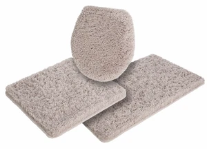 Möve SUPERWUSCHEL Beige, 3-tlg. Hänge-WC Set, Badematte UVP:99,99€ (4168) - Bild 1 von 12