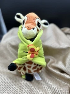 Disney Parks Baby Babies Giraffe Leaf Blanket 11”. EUC Jungle Cruise - Picture 1 of 3