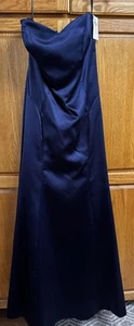 After Six Navy Blue Bridesmaids Evening Dress Sz 14 NWT - Picture 1 of 4