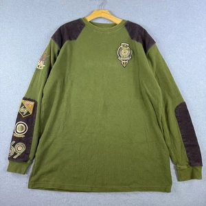 Coogi Trap & Skeet Exhibition Waffle Knit Sweatshirt Green Size 2XL Embroidered - Picture 1 of 10