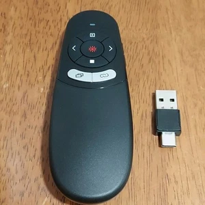Power Point Presentación Control Remoto Inalámbrico USB PPT Presentador Puntero Láser Clicker - Imagen 1 de 7