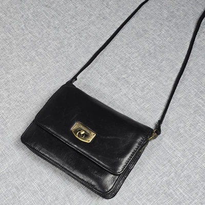 De Colección Años 90 Y2k Wilson Pequeño Cuero Bandolera Cartera Bolso Compacto Espejo Foto 1 de 4