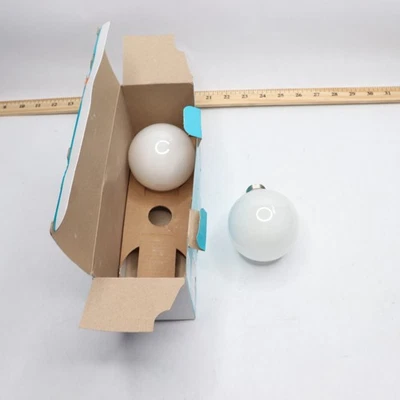 (2-Pk) EcoSmart G25 Dimmable LED Light Bulb Soft White 2700K 1005 183 177 - Image 1 of 4