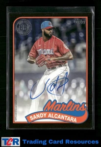 2024 Topps Update #89BA-SA Sandy Alcantara 1989 35th Black #/199 Auto - Picture 1 of 2