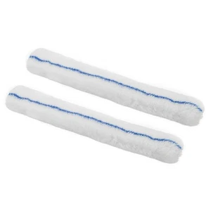 2Pcs Microfiber Window Scrubber Replacement Head 13.78 Inch Blue White - Picture 1 of 6