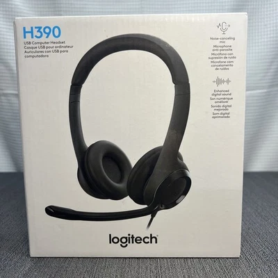 New Logitech H390 Over-Head Comfort USB Headset w/ Noise-Canceling Microphone - Image 1 of 4