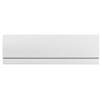 NES HOME Zelora Bathroom Modern White Acrylic Standard Front Bath Panel - 1700mm X 510mm