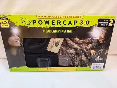 POWERCAP 3.0 帽子前照灯 Beanie 可充电 2 件套黑色/Mossy 橡木(全新) — 第 1/4 张图片
