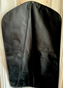 Kleiderhülle & Reisetasche aus 100 % schwarzem Baumwoll-Canvas - Bild 1 von 4
