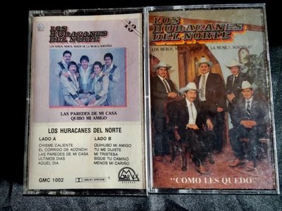 Los Huracanes Del Norte "Como Les Quedo" "Las Paredes De Mi Casa" 2 Cassettes! - Image 1 of 4