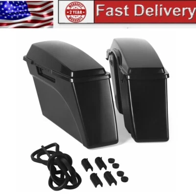 Hard Saddlebags Fit For Harley Touring Electra Road King Street Glide 1994-2013 - Image 1 of 4