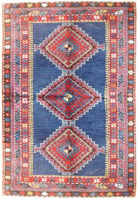 4x8' Aegean Blue Russian Kazak Rug 8742 - Image 1 of 4