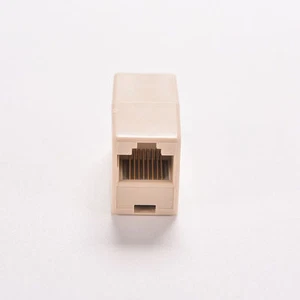 2X RJ45 VXT5 Coupler Plug Network LAN Cable Extender Connector Adapter &M2 - Afbeelding 1 van 4