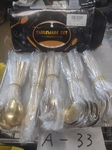 90-teiliges Edelstahl Tischgeschirr Set 18-teilig jeweils brandneu - Bild 1 von 16