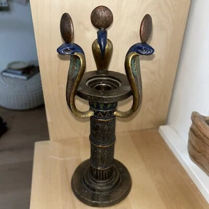 Egyptian Cobra Uraeus Veronese Candlestick - Picture 1 of 7