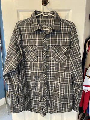 Modern culture Men’s gray button down shirt size large - Image 1 of 3