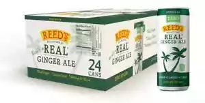 Reed's Zero Sugar Ginger Ale All-Natural With Real Ginger 12 oz Can - 24 Pack - Picture 1 of 6