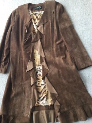 Scully copper/brown suede coat - Image 1 of 4