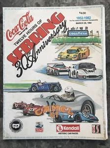1982The Coca-Cola 12 Hours Of Sebring 30 Anniversary Program With Entry List - Picture 1 of 8