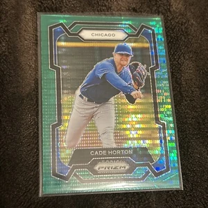 2024 Panini Prizm Béisbol Cade Horton Verde Pulsar Prizm/25 RC Paquete Como Nuevo Fresco - Imagen 1 de 7