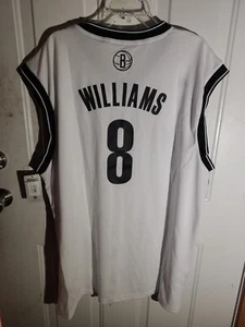 Adidas NBA Jersey Brooklyn Nets Deron Williams White sz 2X - Picture 1 of 4