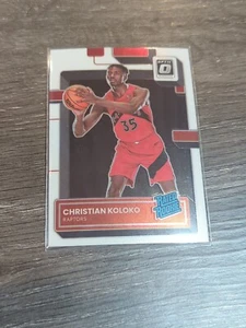 Christian Koloko 2022-23 Panini Donruss Optic #212  Rated Rookie Toronto Raptors - Picture 1 of 2