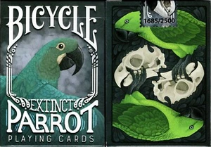 Mazo de cartas de póquer para bicicleta extinta Parrot tamaño USPCC personalizado limitado sellado - Imagen 1 de 8