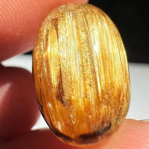 8,5ct seltener natürlicher klarer Rutil Kristall poliert - Bild 1 von 14