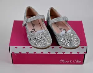 Oliver and Edie silver Glitzie MJ size 6 toddler girl shoes - Picture 1 of 2