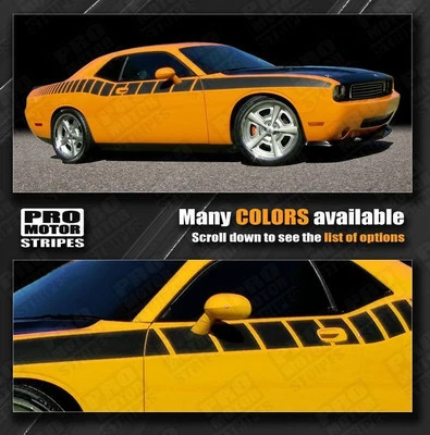 Decals for Dodge Challenger 2008-2023 Strobe Cuda Side Stripes (Choose Color) - Image 1 of 2
