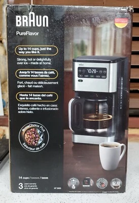 Braun Pure Flavor 14 cup Coffee Maker Brew Choice Plus Fast Brew New - Image 1 of 4